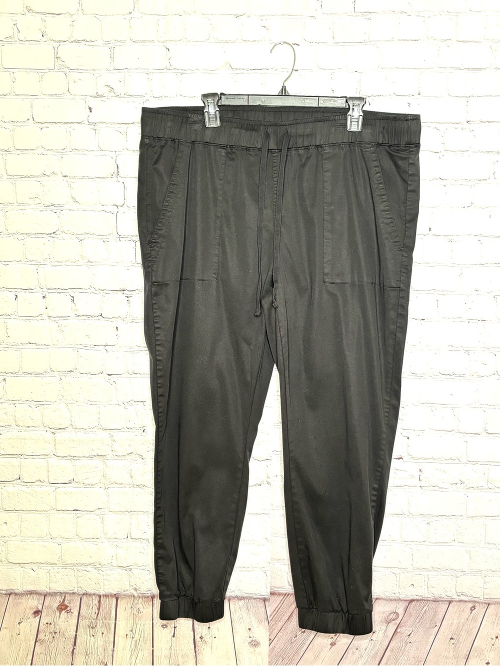 Buffalo David Bitton Black Drawstring Jogger Pants Size XL